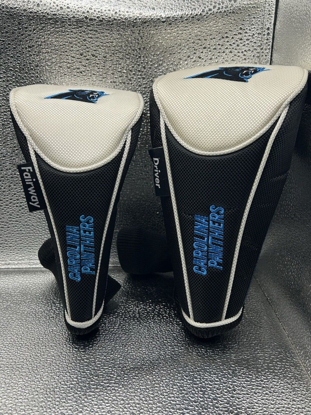 Golf Club Head Cover Carolina Panthers Lot Of 2 Fairway And Driver, NFL Football